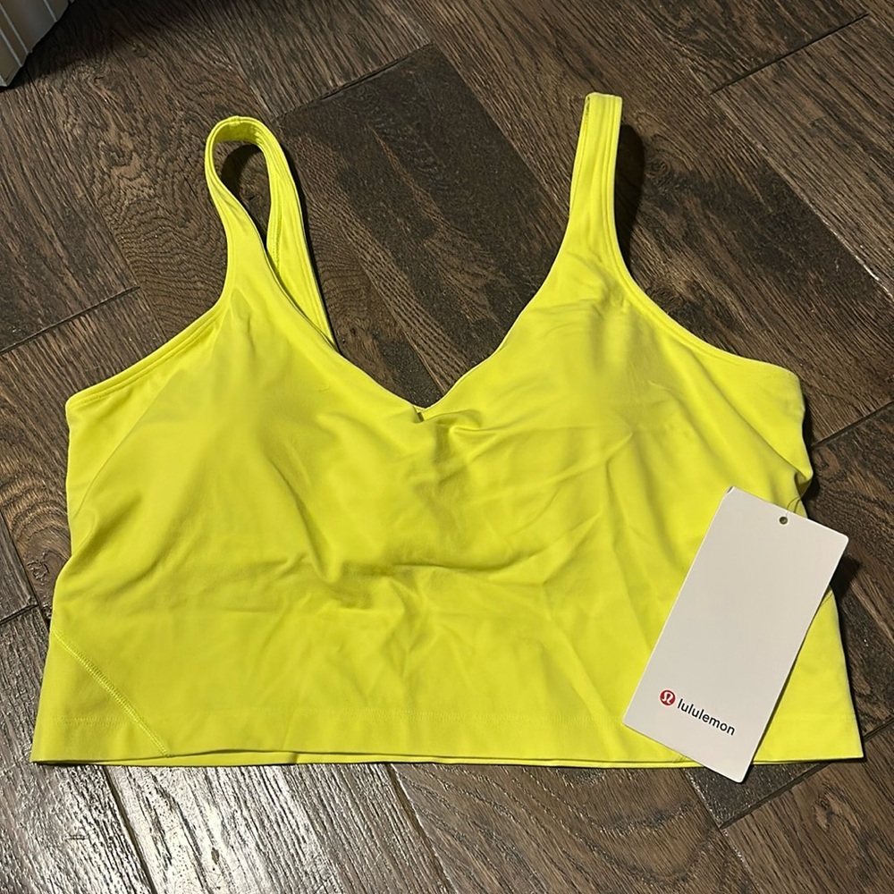 Lululemon align tank in neon yellow color “ELLE”